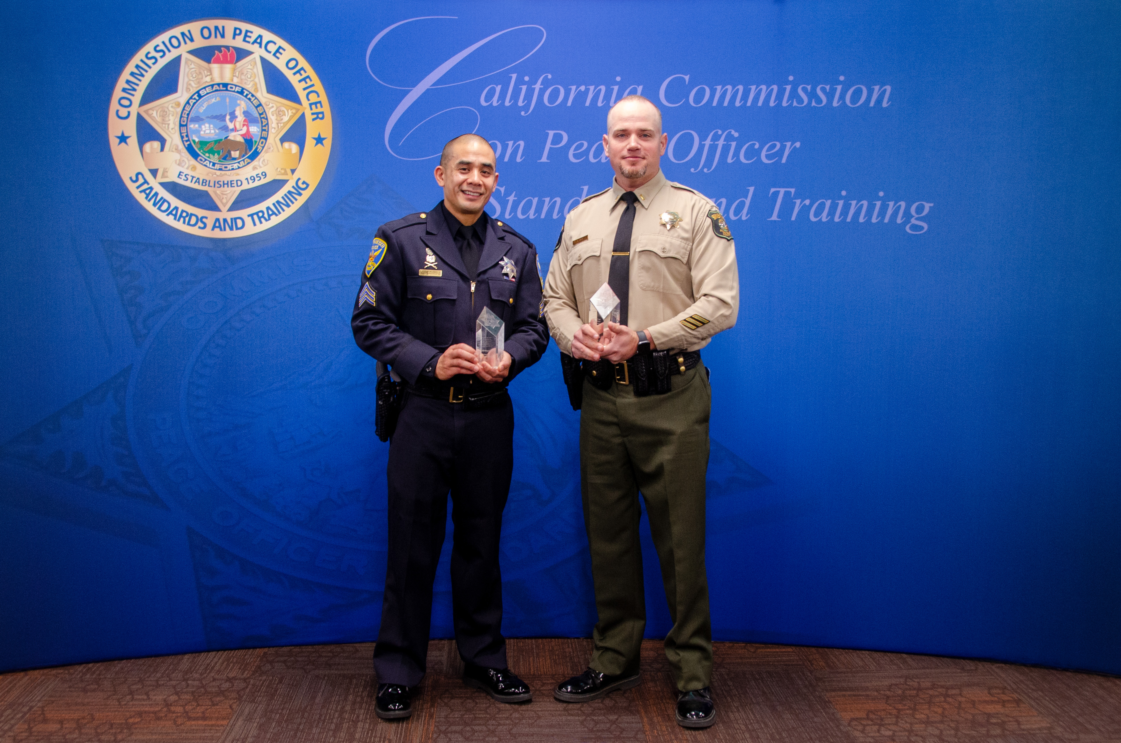 Sergeant Justin Bugarin and Lieutenant Casey Hill