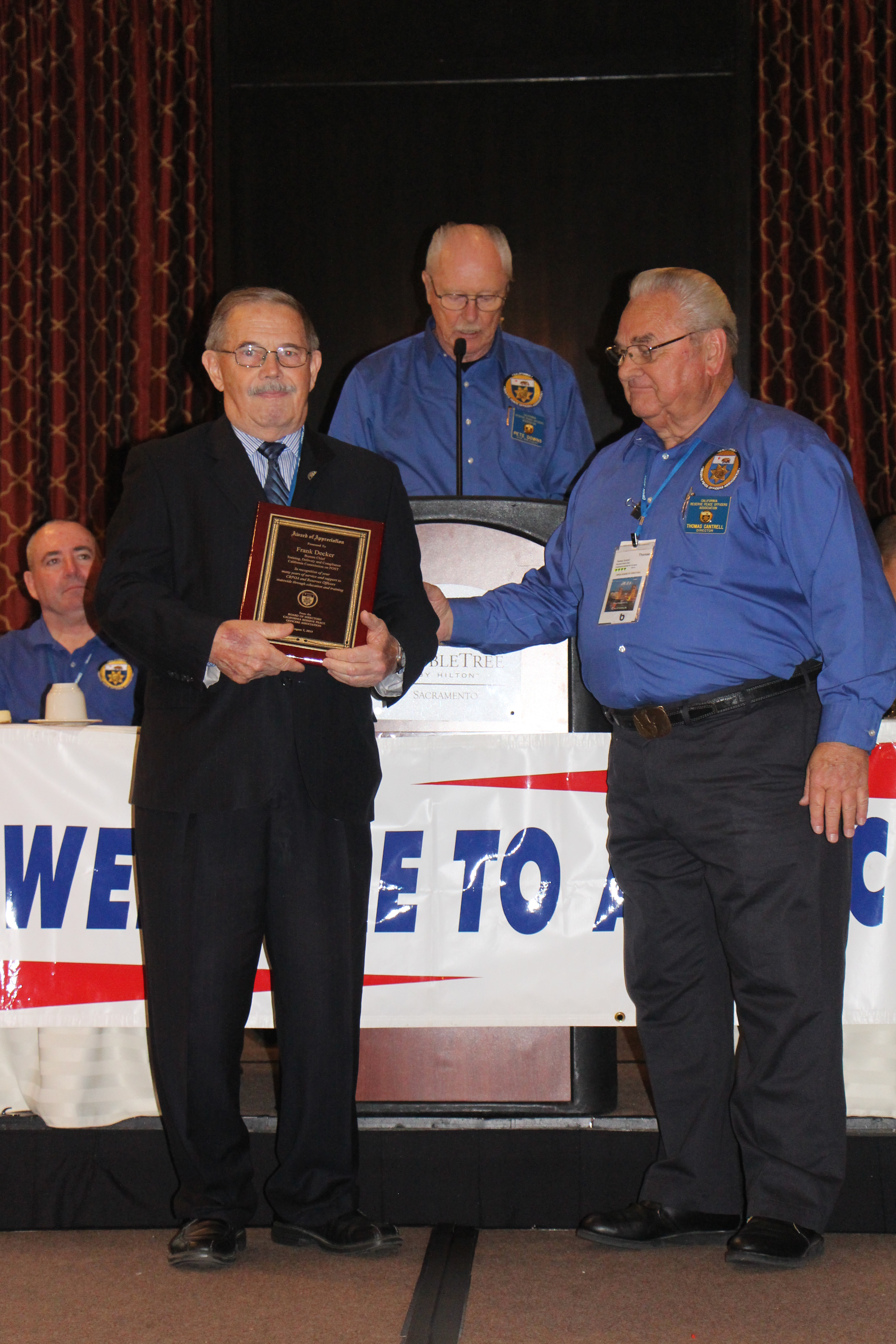Bureau Chief Frank Decker Receives an Award