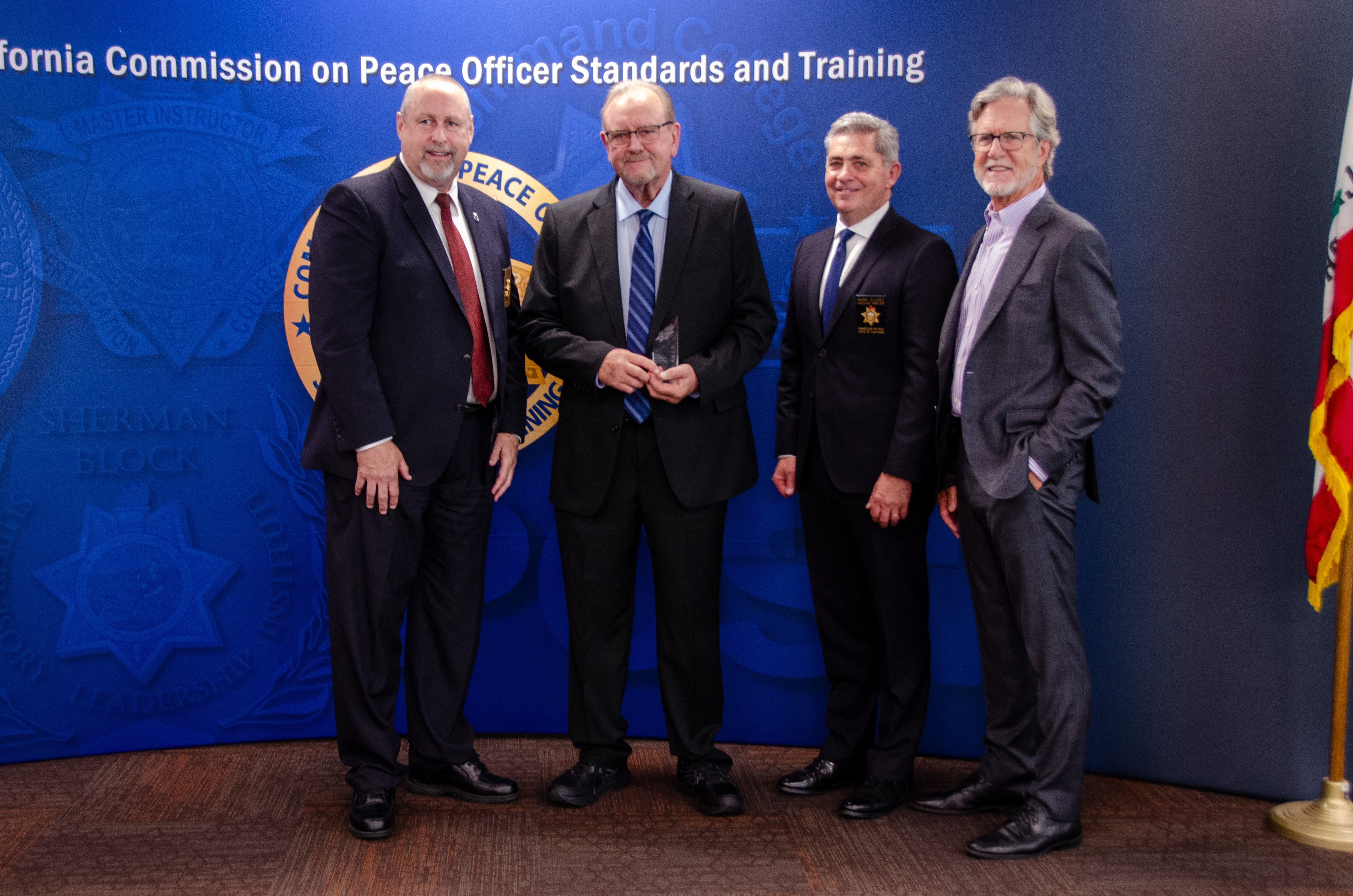 Lieutenant Lawrence Ryan receiving 2025 Lifetime Achievement Award